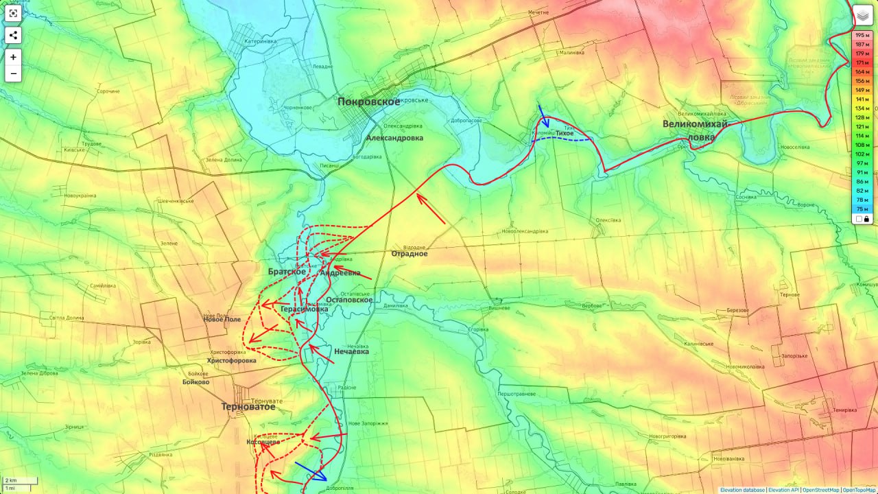 Юрий Подоляка: Гуляйпольское направление (на 23.12.25): Охват Терноватого, Андреевка