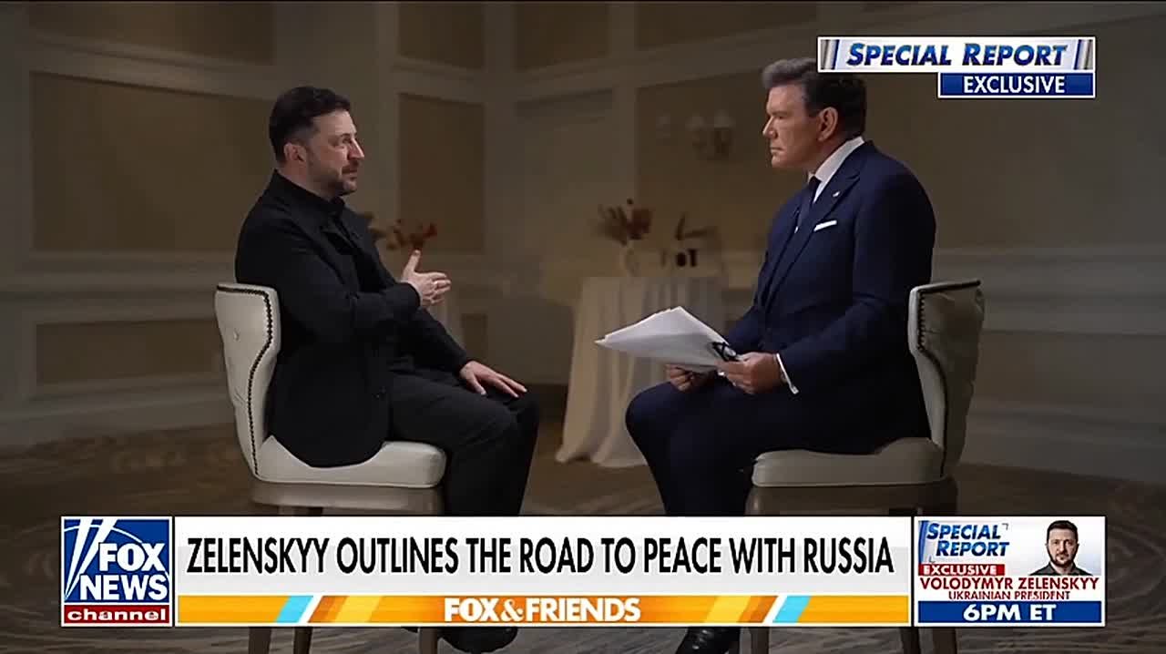 «Худший вариант — уйти с Донбасса» и «Путин не хочет мира»: Зеленский дал интервью Fox News