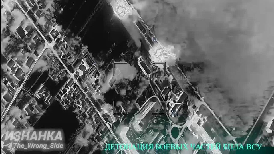 Уничтожение при помощи БПЛА-камикадзе "Герань" ПУ и ПВД операторов БПЛА ВСУ в городе Семеновка Черниговской области