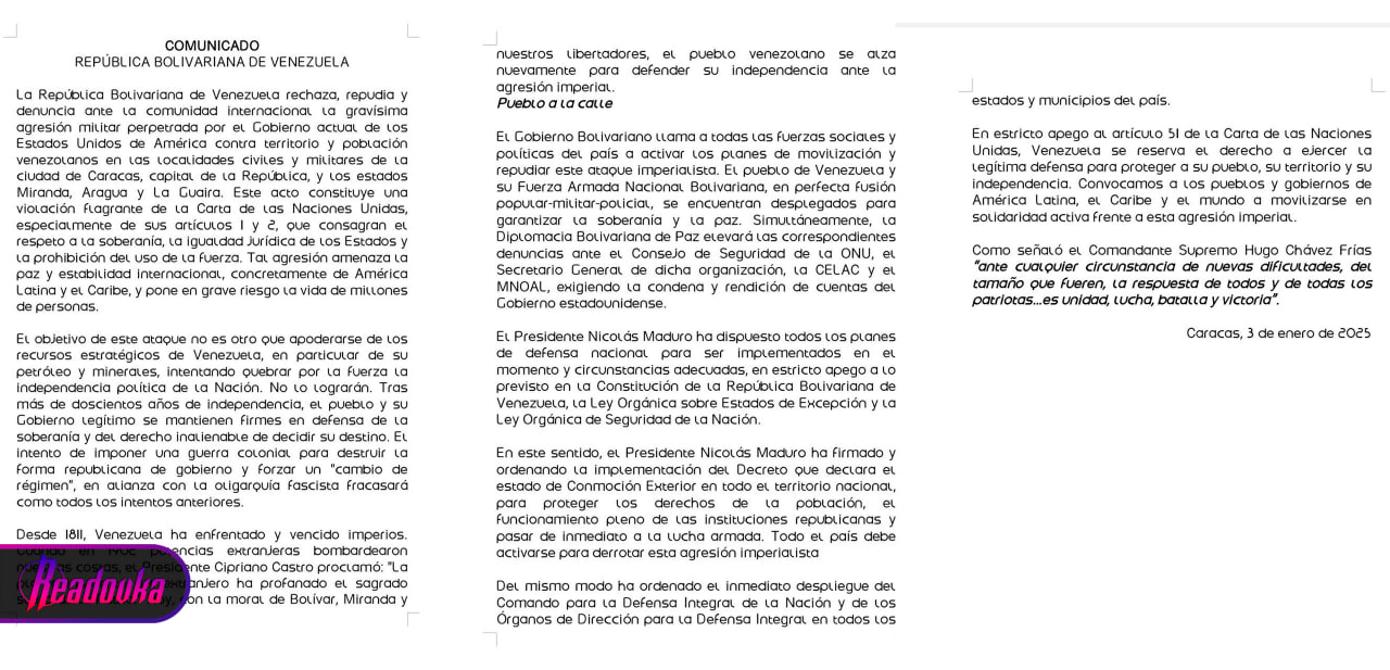 Президент Венесуэлы ввел чрезвычайное положение в стране после ударов США