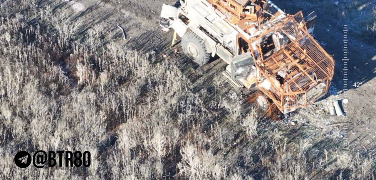 Уничтоженная техника ВСУ в районе Красноармейска Уничтоженная техника ВСУ в районе Красноармейска