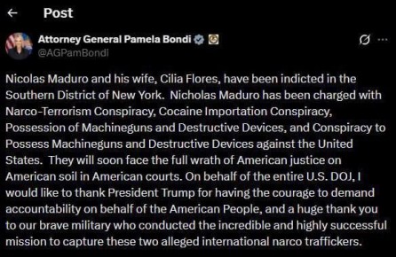 Артём Шейнин: Генеральный прокурор США Памела Бонди: