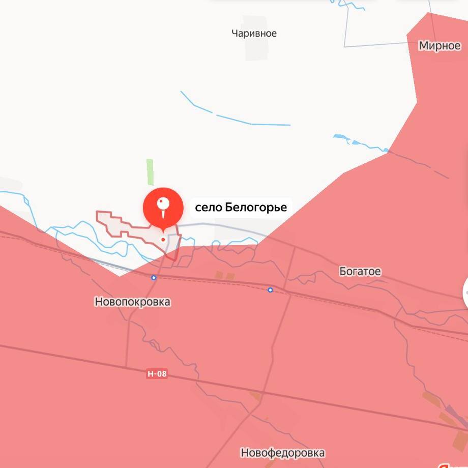 Российские военные освободили Белогорье в Запорожской области, сообщили в Минобороны