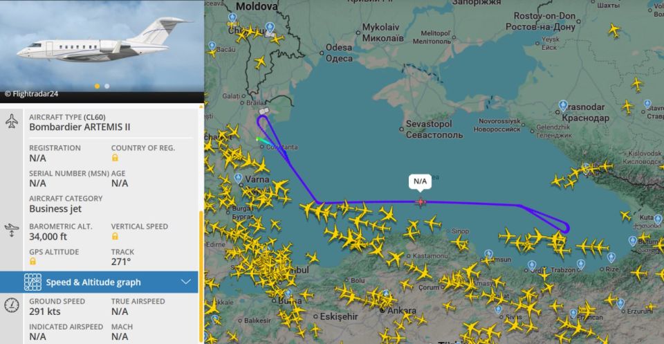 ���� �������: ������������ ��������� � � ���� �������� ��������� Bombardier ARTEMIS II