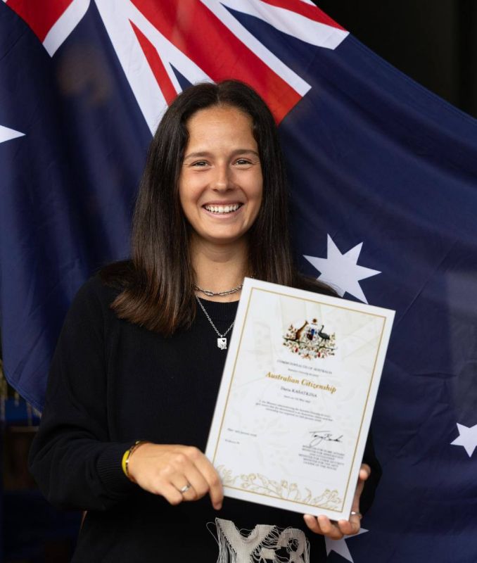 Сергей Мардан: Теннисистка Касаткина, которая в прошлом году сменила спортивное гражданство с российского на австралийское, получила паспорт Австралийского Союза