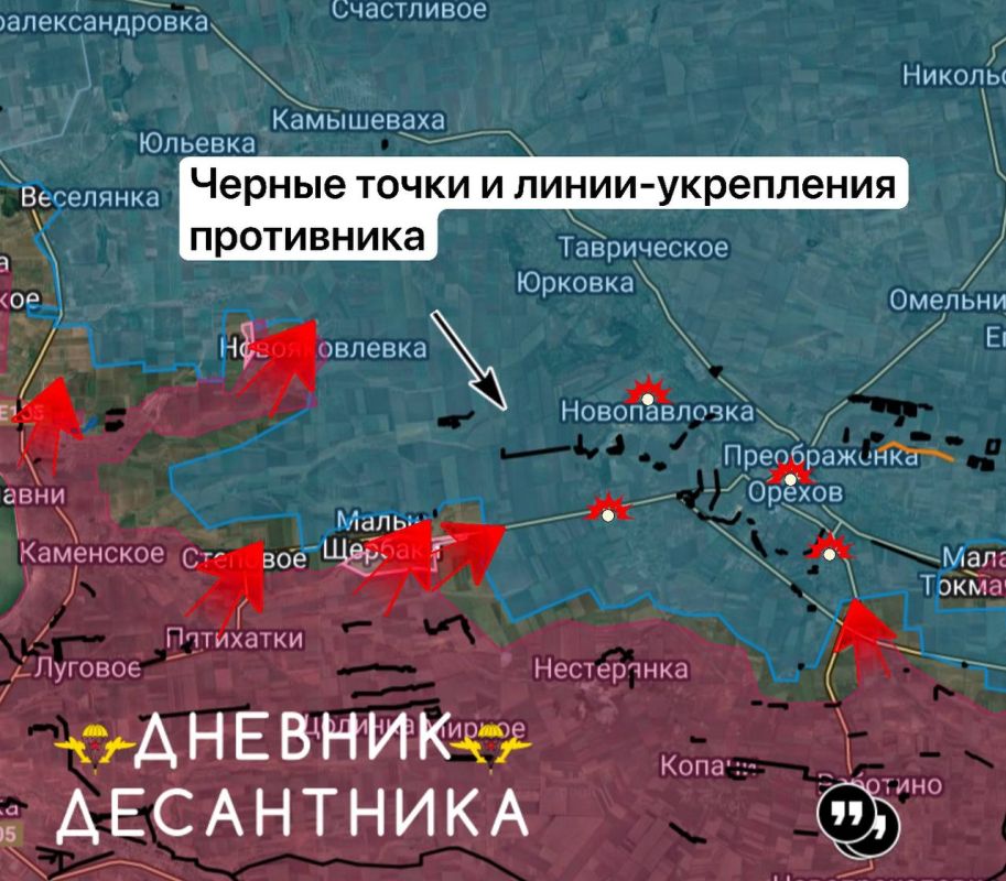 Запорожское направление ( данные от @DnevnikDesantnika)