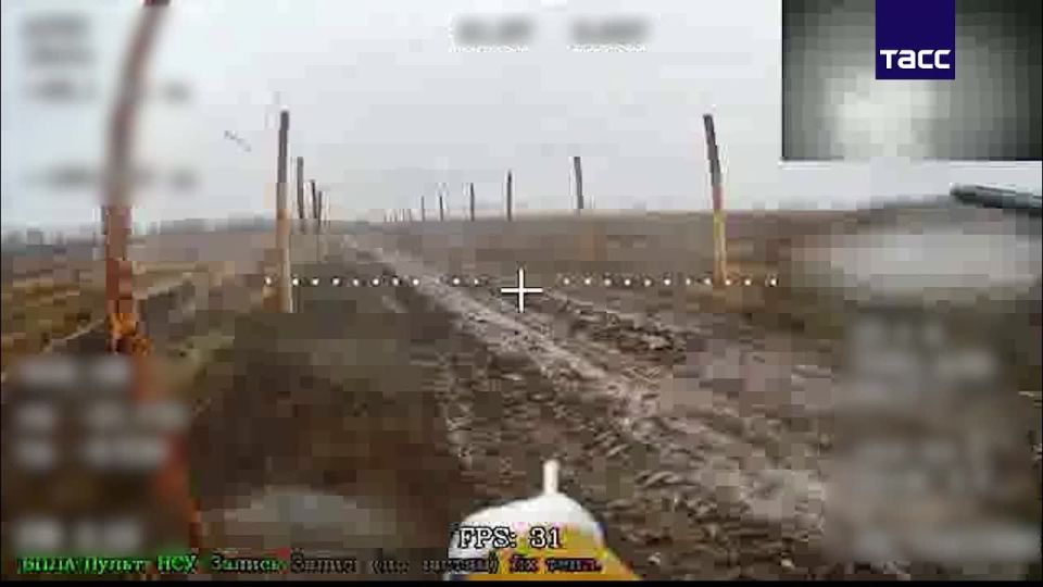 ВС РФ ударами дронов уничтожили танк ВСУ в Харьковской области