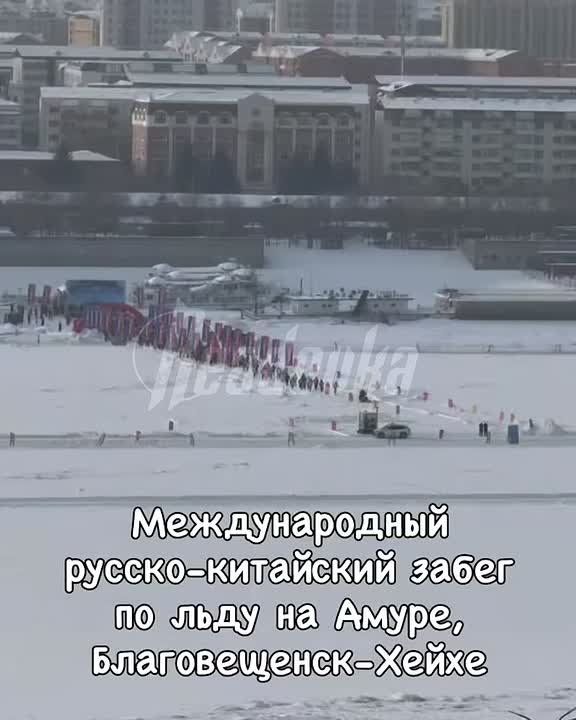 Русские и китайцы объединились в масштабном забеге на границе Благовещенска и Хэйхэ