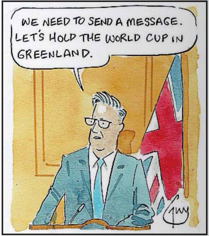 Владимир Корнилов: Газета Metro намекает Стармеру на то, как Европа может жестко ответить Трампу на угрозы: «Мы должны отправить месседж. Давайте проведем чемпионат мира по футболу в Гренландии»