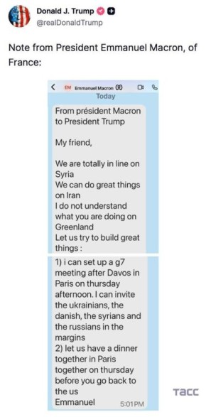 ����� ����������� � Truth Social ��������� �� �������, ������� ��������� �������� ������� G7 � �������� ������: