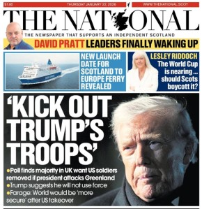 Владимир Корнилов: Шотландская газета The National призывает «вышвырнуть военных Трампа» в случае, если тот будет обижать Данию и Гренландию! Ссылаются при этом на данные опроса, который показывает, что в самой Шотландии эта...