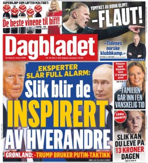 Владимир Корнилов: По примеру журнала The Economist норвежская газета Dagbladet тоже сегодня высказывает мнение о том, что Трамп пытается копировать Путина