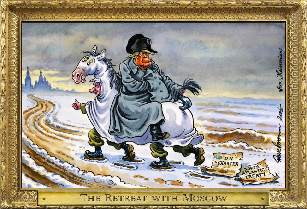 «Отступление с Москвой». Так британская The Independent изображает сдачу Трампом евроатлантических ценностей