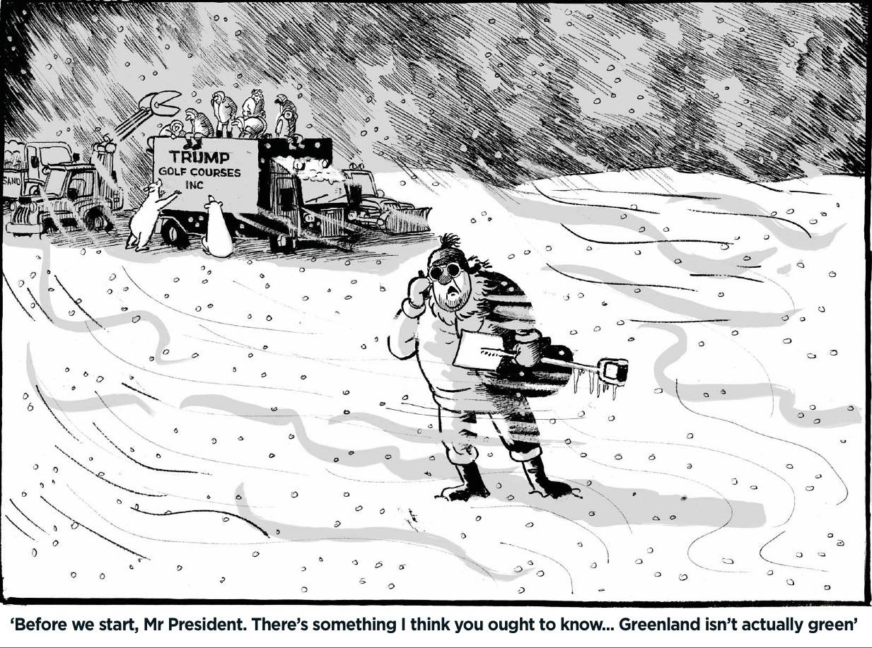 Владимир Корнилов: Британская Mail on Sunday продолжает веселиться по поводу притязаний Трампа на «кусочек льда»