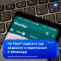 Meta* �������� � ������������� ��-�� ������� � ���������� � WhatsApp