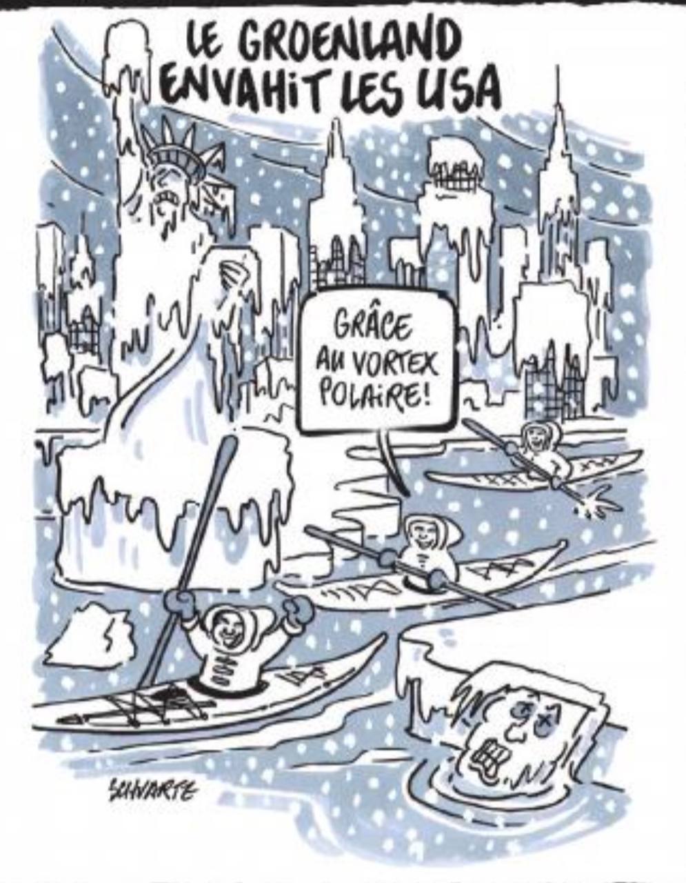 Владимир Корнилов: Французский еженедельник «Шарли Эбдо» объяснил природу снежной бури, обрушившейся на Америку