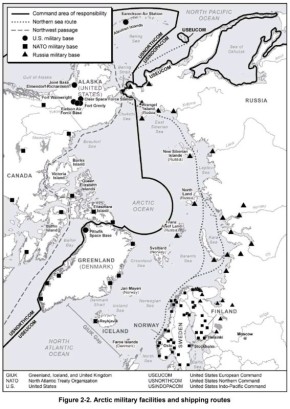 Часть инфографики из наставления СВ и МП США по ведению боевых действий в Арктике
