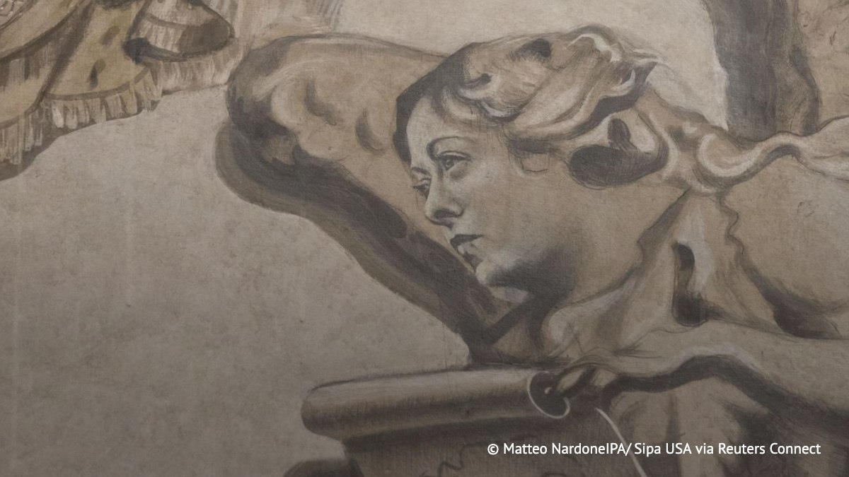 В римской церкви Сан-Лоренцо-ин-Лучина ангел на фреске после реставрации стал похож на Джорджу Мелони, пишет Corriere della Sera