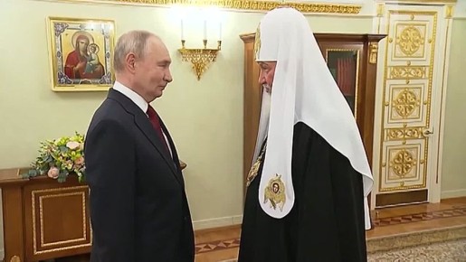 Путин встретился с патриархом Кириллом и поздравил его с 17-й годовщиной интронизации
