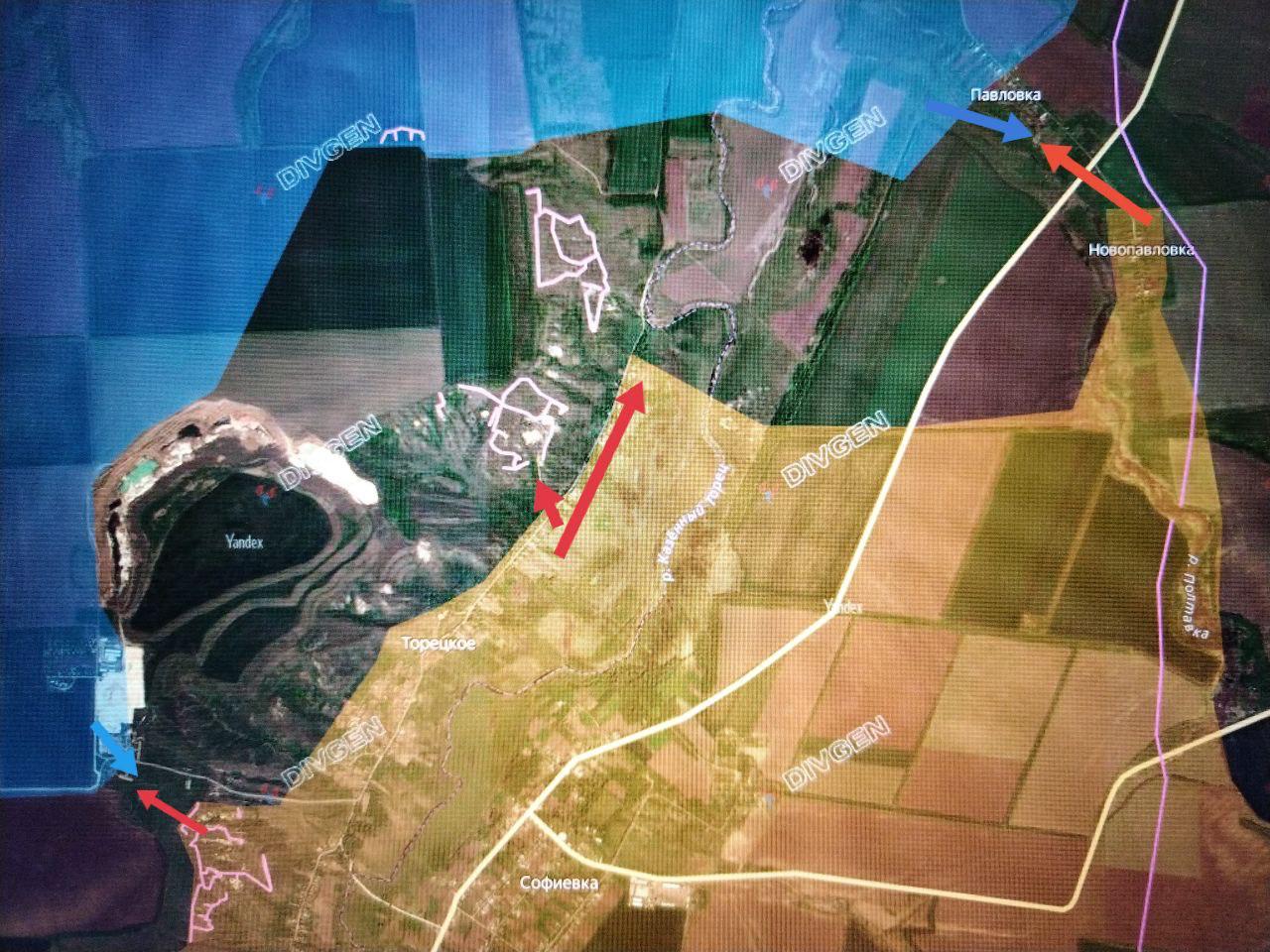 Юрий Котенок: Дружковское направление. Подразделения ГрВ "Центр" продолжают наступление на т.н. Добропольском выступе