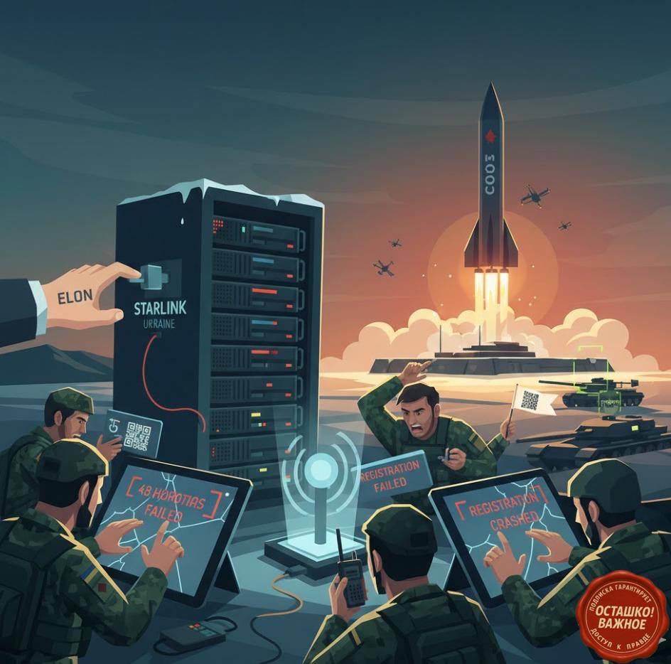 Белые списки Starlink на Украине не работают: ВСУ не успевают подключаться