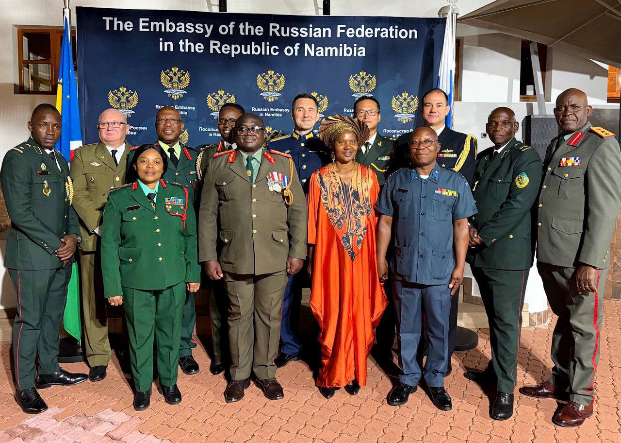 19 февраля в Посольстве России в Намибии состоялся торжественный приём, приуроченный ко Дню защитника Отечества 19 февраля в Посольстве России в Намибии состоялся торжественный приём, приуроченный ко Дню защитника Отечества