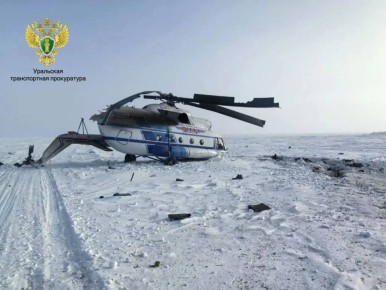 Пассажиры и члены экипажа совершившего жесткую посадку Ми-8 на Ямале живы, сообщили ТАСС в департаменте здравоохранения региона