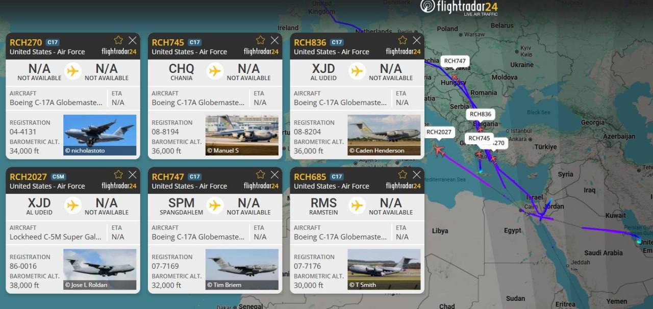 США наращивают военное присутствие у границ Ирана