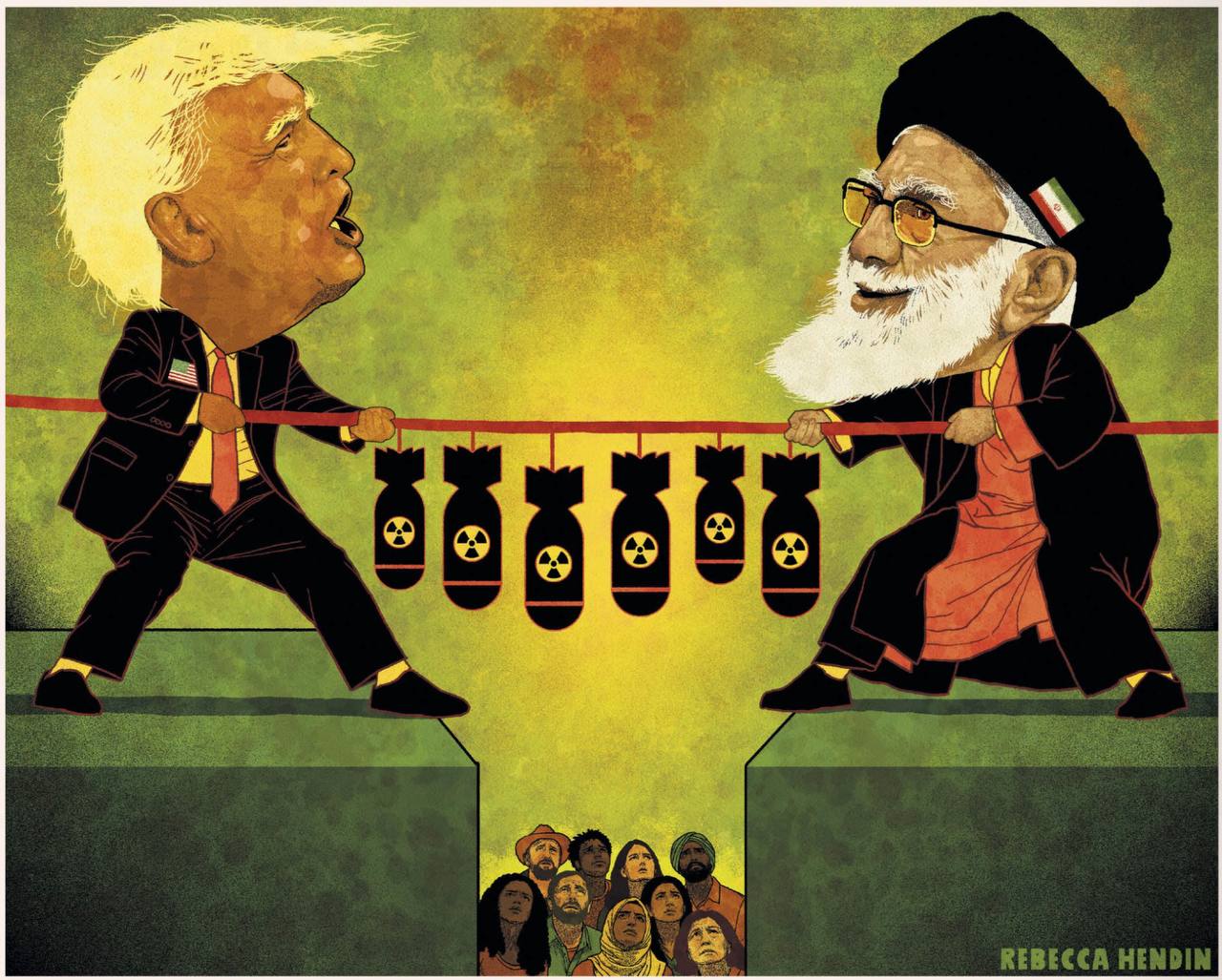 Владимир Корнилов: The Guradian иллюстрирует ядерные споры между Трампом и лидерами Ирана