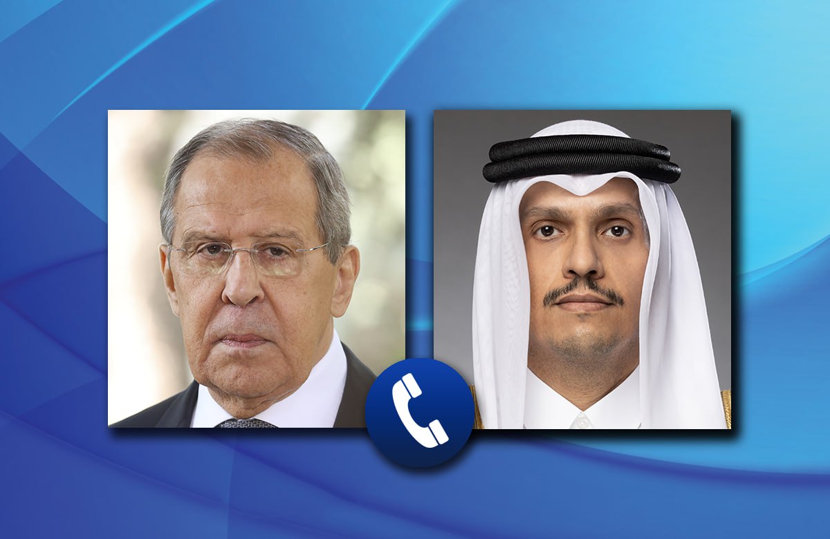 28 февраля состоялся телефонный разговор Министра иностранных дел Российской Федерации С.В.Лаврова с Премьер-министром, Министром иностранных дел Государства Катар Мухаммедом Аль Тани