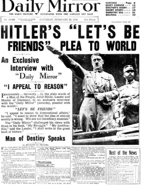 �������� ��������: 90 ��� ����� (29 ������� 1936 ����) ���������� Daily Mirror ������������ ������������ ������������ �������� � ��������, ��������� ��� �������� � �������� �������� ���� ��� ���������