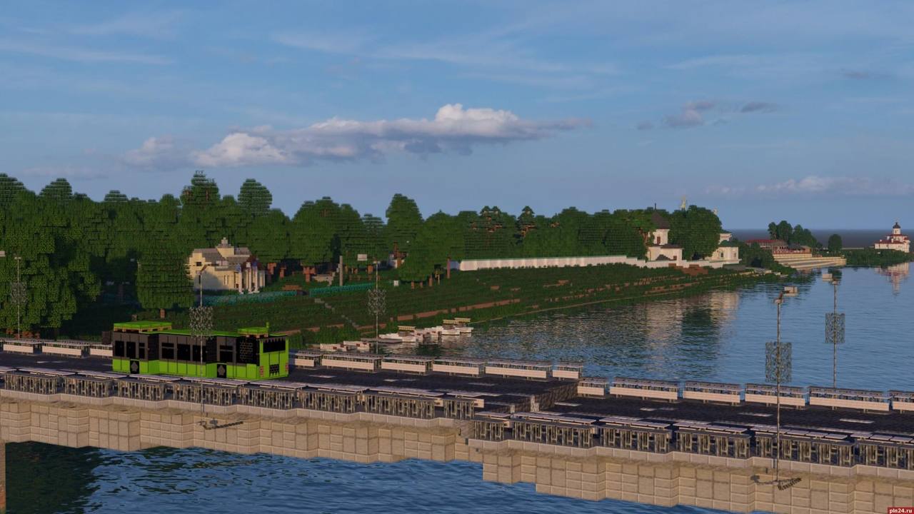 Мирожский монастырь воссоздали в Minecraft