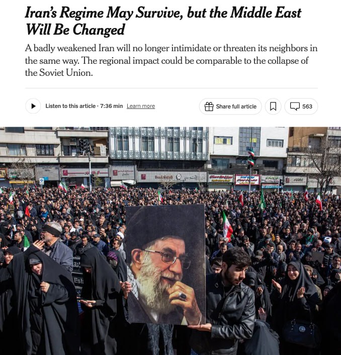 В ближайшие дни ситуация на Ближнем Востоке может резко обостриться, пишет The New York Times