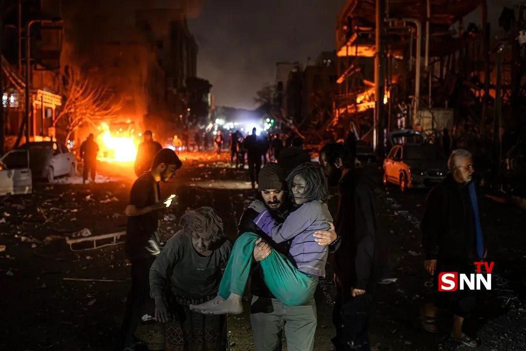 Еще кадры последствий ударов по гражданскому населению Тегерана Еще кадры последствий ударов по гражданскому населению Тегерана