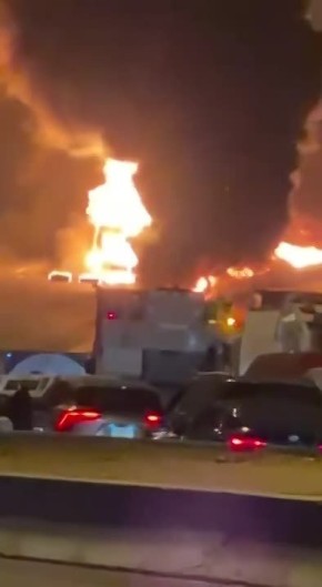 Пожар в посольстве США в Эр-Рияде после удара БПЛА