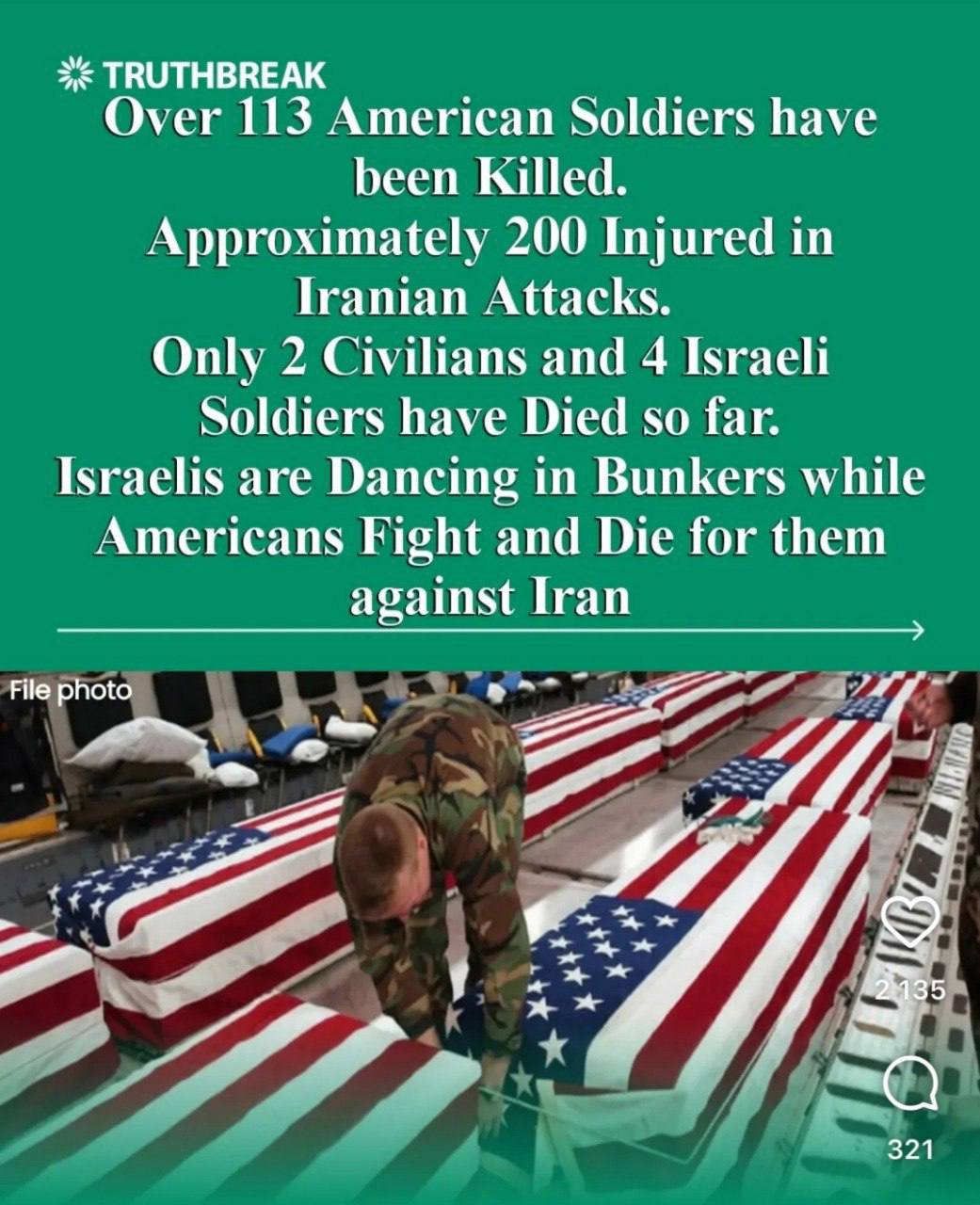 США потеряли минимум 113 военных в Иране — СМИ