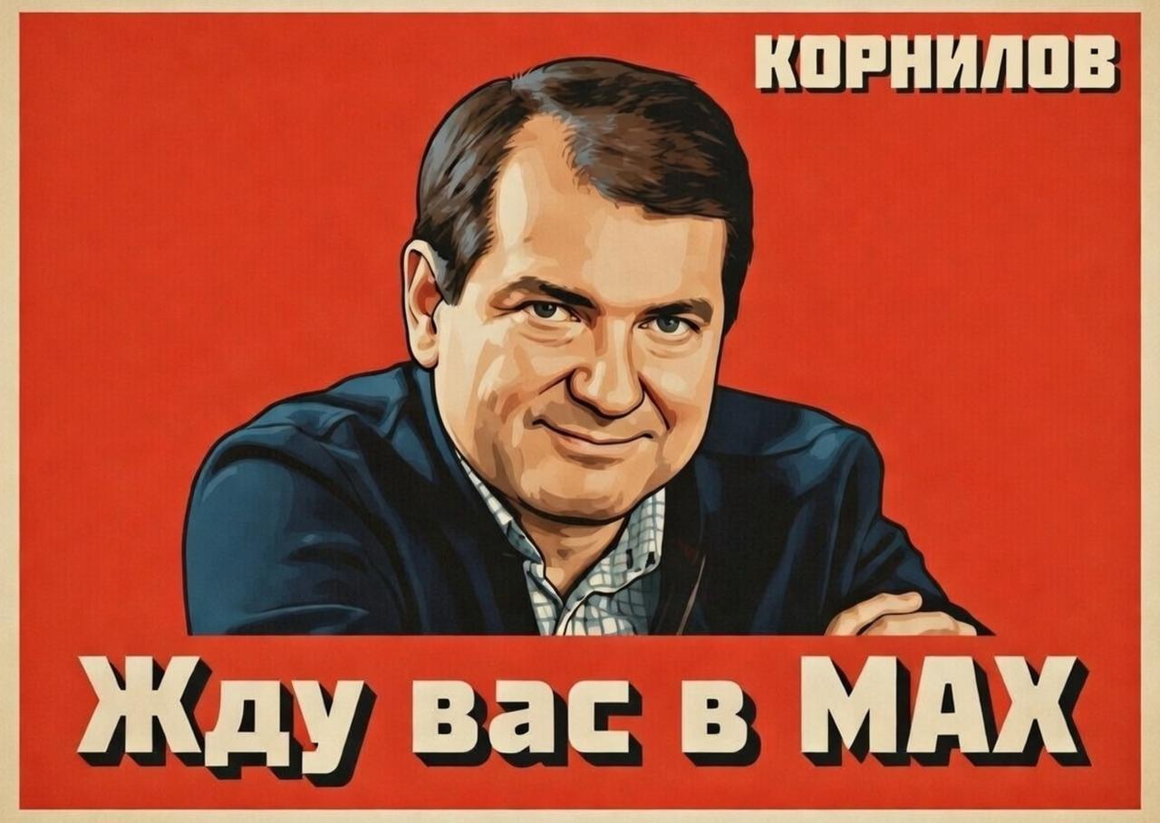 Владимир Корнилов: Если Telegram тормозит, откройте мой канал в МАХ - там и фотографии, и видео загрузятся быстрее: КОРНИЛОВ В МАХ