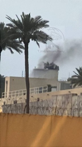 Горит американская база в Багдаде после прилетов