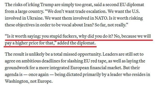 ЕС проглотил гордость: Брюссель не посмеет оскорбить американского президента